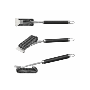 18 inch stainless steel woven wire bristles grill brush and scraper