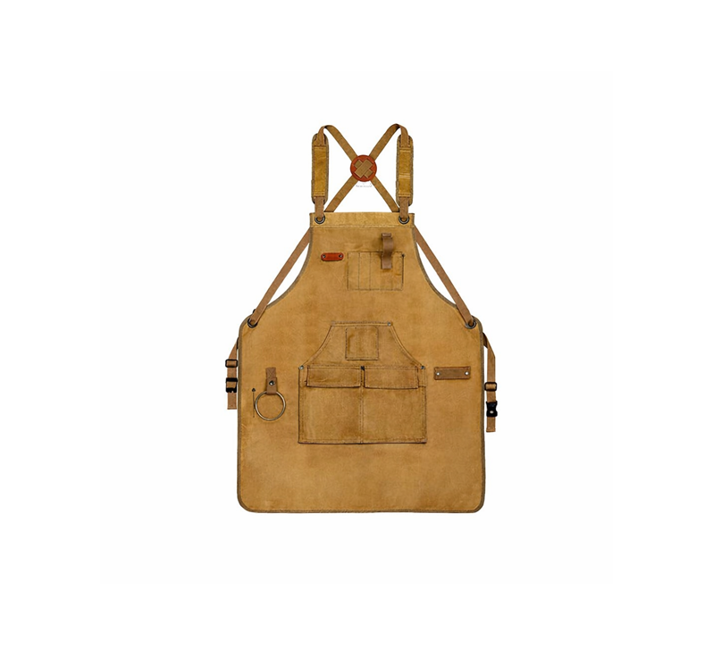 Thick canvas European and American style apron with adjustable straps