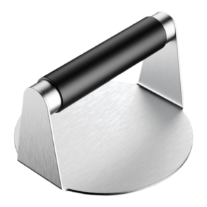 Hamburger Burger Smasher Press Stainless Steel with Silicone Anti-Scad Handle