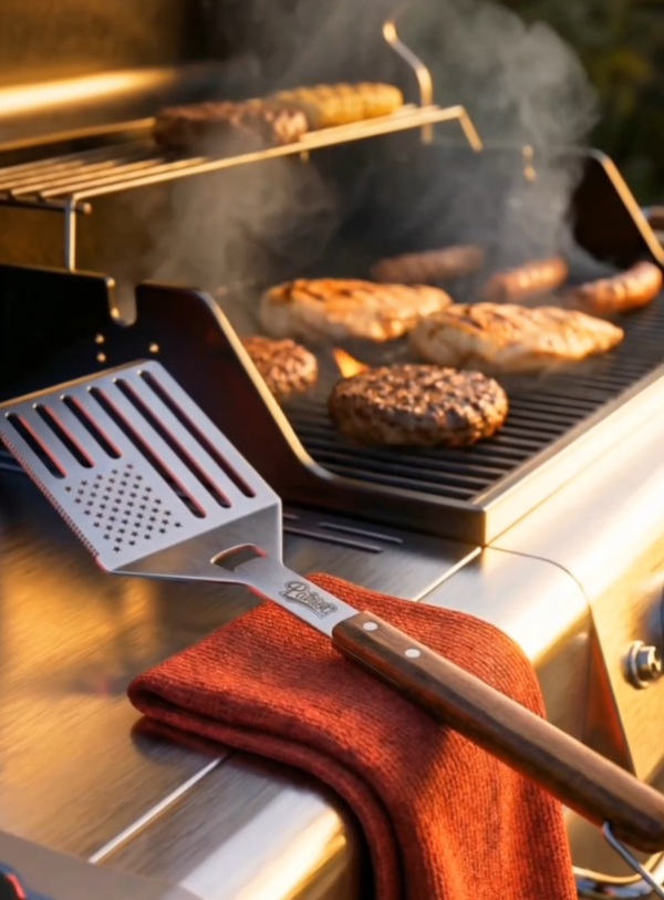 American flag patriot grill spatula stainless steel BBQ tool