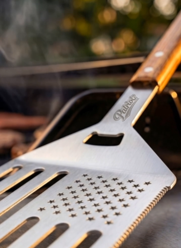 American flag patriot grill spatula stainless steel BBQ tool