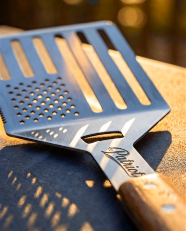 American flag patriot grill spatula stainless steel BBQ tool