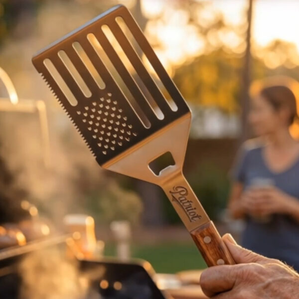 American flag patriot grill spatula stainless steel BBQ tool